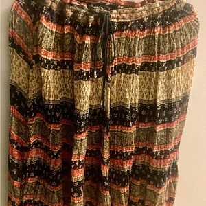 Bohemian Multicolor Maxi Skirt